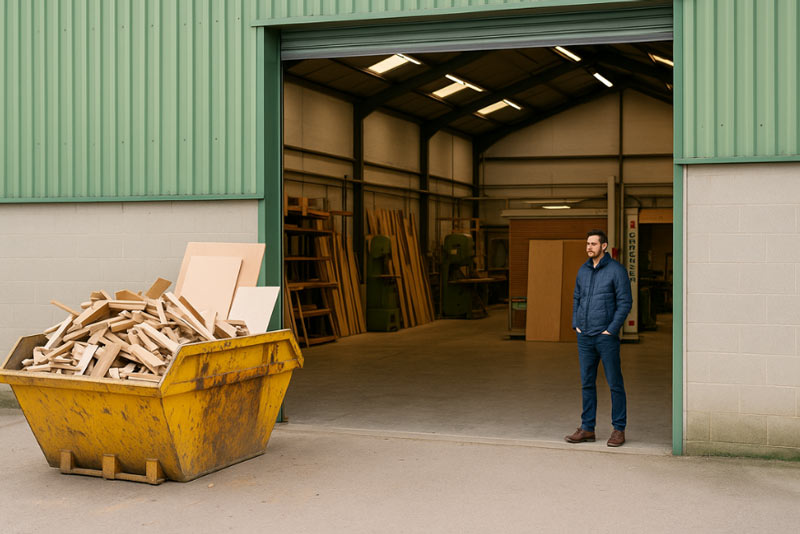 5.wood skip offcuts joinery waste cost